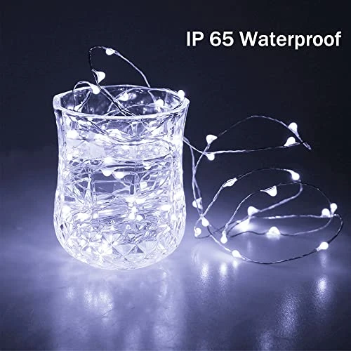 EHWINE 24 Pack Fairy Lights Battery Operated String Lights, Battery String Lights 7ft 20 Led Fairy Lights For Bedroom Waterproof Firefly Lights Outdoor For DIY Wedding Party Christmas Decor, White 2 EHWINE 24 Pack Fairy Lights Battery Operated String Lights, Battery String Lights 7ft 20 Led Fairy Lights For Bedroom Waterproof Firefly Lights Outdoor For DIY Wedding Party Christmas Decor, White - Image 2