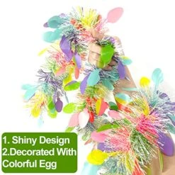 TURNMEON 3 Pack Easter Colorful Tinsel Garlands Easter Decorations,Total 45 Ft Easter Eggs Garland Metallic Streamer Hanging Fringe Garland Easter Decorations Home Indoor Outdoor Party,Each 15Ft By 6" 7 TURNMEON 3 Pack Easter Colorful Tinsel Garlands Easter Decorations,Total 45 Ft Easter Eggs Garland Metallic Streamer Hanging Fringe Garland Easter Decorations Home Indoor Outdoor Party,Each 15Ft By 6" -Department 56 Shop 51FnfepdjQL