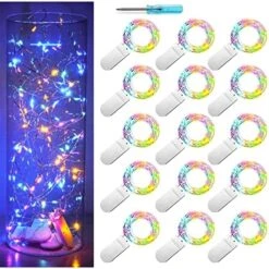 SmilingTown Fairy Lights Battery Operated 15 Pack 7.2ft 20 LED Starry Firefly Silver Wire String Lights For Wedding Christmas Halloween Party Jar Table Centerpiece Decoration (Cool White) 15 SmilingTown Fairy Lights Battery Operated 15 Pack 7.2ft 20 LED Starry Firefly Silver Wire String Lights For Wedding Christmas Halloween Party Jar Table Centerpiece Decoration (Cool White) -Department 56 Shop 51FsRgd6MAL. AC