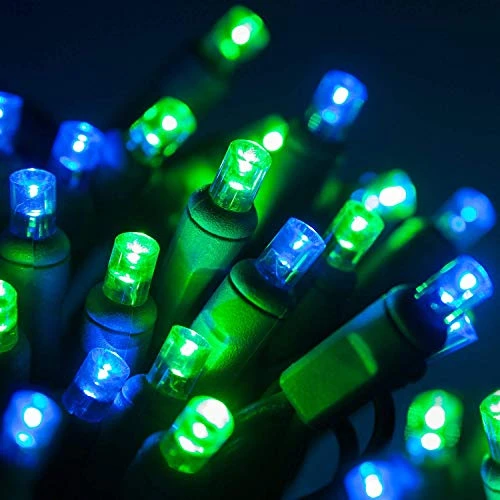 70 5mm Green And Blue LED Christmas Mini Light Set, 24' Blue LED Christmas Lights Green Christmas Lights LED Holiday Lights Outdoor Christmas String Lights 1 70 5mm Green And Blue LED Christmas Mini Light Set, 24' Blue LED Christmas Lights Green Christmas Lights LED Holiday Lights Outdoor Christmas String Lights