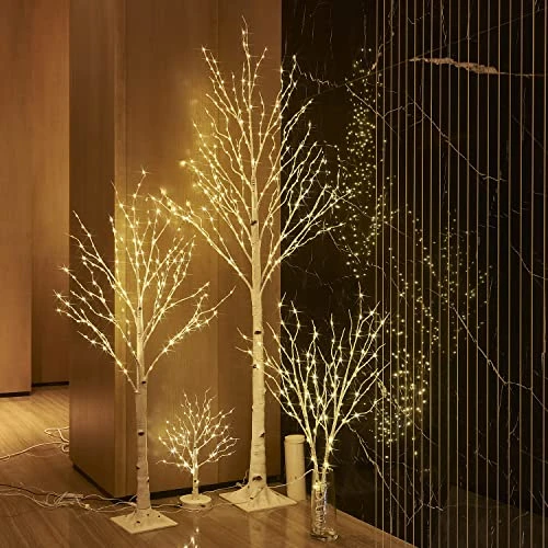BAOLITVINE Birch Branch Lights With Timer Battery Operated 100 LED Fairy Lights, Lighted Willow Branches For Home Bedroom Fireplace Christmas Decoration Inside Outdoor 2 BAOLITVINE Birch Branch Lights With Timer Battery Operated 100 LED Fairy Lights, Lighted Willow Branches For Home Bedroom Fireplace Christmas Decoration Inside Outdoor - Image 2