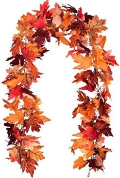 Lvydec 2 Pack Fall Maple Garland - 5.9ft/Piece Artificial Fall Foliage Garland Colorful Autumn Decor For Home Wedding Party (Mixed Color) 25 Lvydec 2 Pack Fall Maple Garland - 5.9ft/Piece Artificial Fall Foliage Garland Colorful Autumn Decor For Home Wedding Party (Mixed Color) -Department 56 Shop 51H0j7MYaxL. AC