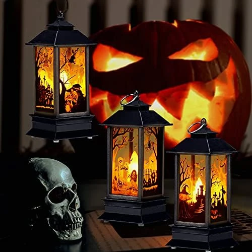 SIBOSUN 3 Pcs Christmas Tabletop Lanterns Vintage Outdoor Candle Lantern Decorative With LED Light - LED Candle Light For Christmas Decoration - Home Party Flashing LED Hanging Lantern Battery Powered 8 SIBOSUN 3 Pcs Christmas Tabletop Lanterns Vintage Outdoor Candle Lantern Decorative With LED Light - LED Candle Light For Christmas Decoration - Home Party Flashing LED Hanging Lantern Battery Powered - Image 8