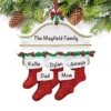 Personalized Christmas Ornaments Family Of 5 – Polyresin Red Stockings Family Ornament – Unique Family Christmas Ornaments 2022 – Gifts For Mom, Dad, Kids, Grandma, Grandpa – Durable Family Décor -Department 56 Shop 51HDes0G13L