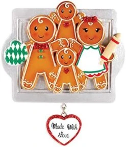 Personalized Family Ornament 2022 - Family Of Four Christmas Ornaments 2022 - Gingerbread Cookie Ornament Family Of 4 Gingerbread Ornament Gingerbread Ornaments - Free Customization 15 Personalized Family Ornament 2022 - Family Of Four Christmas Ornaments 2022 - Gingerbread Cookie Ornament Family Of 4 Gingerbread Ornament Gingerbread Ornaments - Free Customization -Department 56 Shop 51HMgJO01vL. AC