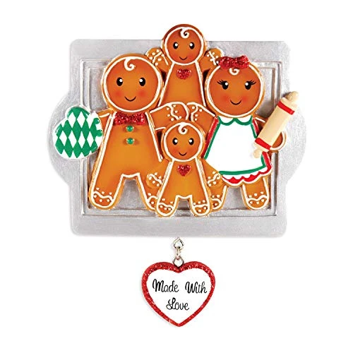 Personalized Family Ornament 2022 - Family Of Four Christmas Ornaments 2022 - Gingerbread Cookie Ornament Family Of 4 Gingerbread Ornament Gingerbread Ornaments - Free Customization 1 Personalized Family Ornament 2022 - Family Of Four Christmas Ornaments 2022 - Gingerbread Cookie Ornament Family Of 4 Gingerbread Ornament Gingerbread Ornaments - Free Customization