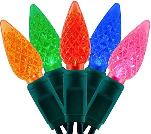 YULETIME Multicolor One-Piece C6 LED Christmas Lights, Total 71 Feet 140 Count 2 Strands 35.5ft 70ct 6" Spacing Waterproof Strawberry String Light (Multi-Colored) 10 YULETIME Multicolor One-Piece C6 LED Christmas Lights, Total 71 Feet 140 Count 2 Strands 35.5ft 70ct 6" Spacing Waterproof Strawberry String Light (Multi-Colored) - Image 10