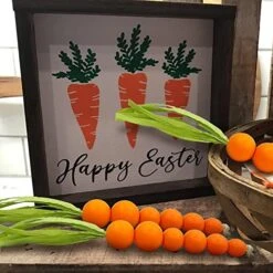 Beaded Carrot Spring Wood Tiered Tray Decorations Easter Beaded Garland Farmhouse Home Decors, 3 PCS 9 Beaded Carrot Spring Wood Tiered Tray Decorations Easter Beaded Garland Farmhouse Home Decors, 3 PCS -Department 56 Shop 51HQSD89LEL