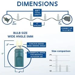 Novelty Lights 100 Light Red/White/Blue LED USA Mini Light Set, UL Listed Indoor/Outdoor, Green Wire, 50 Feet -Department 56 Shop 51HSbZZUcJL