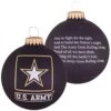 Christmas By Krebs 3 1/4" (80mm) Made In The USA Designer Seamless Patriotic Logo And Hymn Glass Christmas Ball Keepsake Ornament, Army -Department 56 Shop 51HkLkvQ4JL