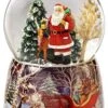Santa And Reindeer Christmas Snow Globe By The San Francisco Music Box Company -Department 56 Shop 51Ij4Mk5evL