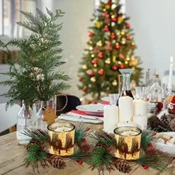 6 Pieces Christmas Candle Ring Christmas Candle Holder Artificial Berry Candle Rings With Pine Cones Small Wreaths For Christmas Wedding Festive Decoration 8 6 Pieces Christmas Candle Ring Christmas Candle Holder Artificial Berry Candle Rings With Pine Cones Small Wreaths For Christmas Wedding Festive Decoration -Department 56 Shop 51It4JubuSL