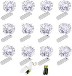 YJFWAL 24 Packs Fairy Lights Battery Operated(Batteries Included),10.2FT 30LEDs Copper Wire Firefly Lights,Mini Starry String Lights For Mason Jars Wedding Party DIY Christmas Decor (Cool White) -Department 56 Shop 51JB1TSNQEL. AC