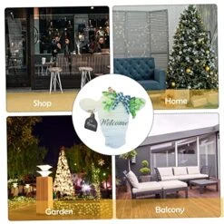 NOLITOY 3 Pcs Listing Front Door Decor Photo Garland Wooden Clothes Hanger Household Door Plate Rustic Welcome Sign Christmas Door Sign Acrylic Grey Reusable Doorplate Party Door Plate -Department 56 Shop 51JHwjmlv0L