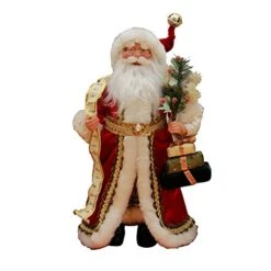 Windy Hill Collection 16" Inch Standing Naughty Or Nice Name List Santa Claus Christmas Figurine Figure Decoration 416030