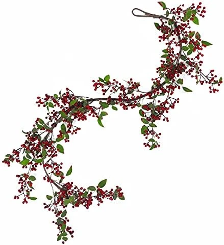 Leaf Design UK Artificial Christmas Wreaths & Garlands, Red Berry Natural Garland, 150cm 8 Leaf Design UK Artificial Christmas Wreaths & Garlands, Red Berry Natural Garland, 150cm - Image 8