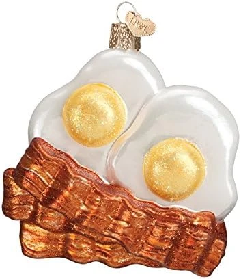 Old World Christmas Ornaments: Bacon Strips Glass Blown Ornaments For Christmas Tree 4 Old World Christmas Ornaments: Bacon Strips Glass Blown Ornaments For Christmas Tree - Image 4