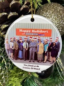 PhoenixAppeal The Office Ornaments - Christmas Tree Ornaments - The Office Ornaments : Dwight Schrute - Michael Scott - Dunder Mifflin (Michael Scott) -Department 56 Shop 51KP1qiJBfL. AC