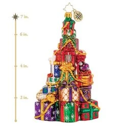 Christopher Radko Hand-Crafted European Glass Christmas Decorative Figural Ornament, Abounding Presents -Department 56 Shop 51KTIaVZfAL
