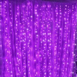 Twinkle Star 300 LED Window Curtain String Light Wedding Party Home Garden Bedroom Outdoor Indoor Wall Decorations, Warm White -Department 56 Shop 51KitTU 2cL. AC