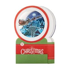 Hallmark Paper Wonder Christmas Card - Contemporary Musical 3D Pop-Up Santa And Sleigh Design -Department 56 Shop 51Kpx2Xo6UL