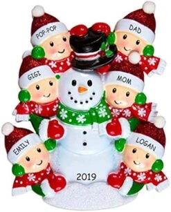 Personalized Snowman Fun Family Christmas Ornament (Family Of 3) 9 Personalized Snowman Fun Family Christmas Ornament (Family Of 3) -Department 56 Shop 51L ddREuVL. AC
