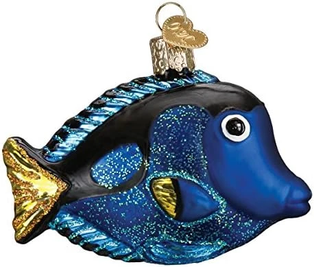 Old World Christmas Fish Collection Glass Blown Ornaments For Christmas Tree Pacific Blue Tang 12 Old World Christmas Fish Collection Glass Blown Ornaments For Christmas Tree Pacific Blue Tang - Image 12