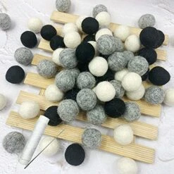 Wool Pom Pom Ball 2cm 80pc Felt Ball Party Decor DIY Custom Felt Ball Home Decor Garland -Department 56 Shop 51LFfeuPNvS