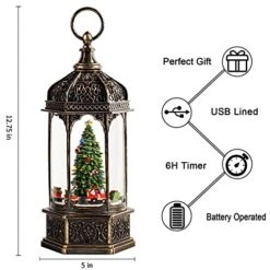 Christmas Snow Globes, Train Whirled Around The Christmas Tree Music Water Lantern, 8 Christmas Music , USB Powered & Battery, Holiday Decorations Gifts For Family, Children Or Friends 11 Christmas Snow Globes, Train Whirled Around The Christmas Tree Music Water Lantern, 8 Christmas Music , USB Powered & Battery, Holiday Decorations Gifts For Family, Children Or Friends -Department 56 Shop 51LP4upnpkL