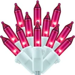 SWEET SHINE Red White And Blue Christmas Lights, 200 Lights 66 Ft White Wire, Pack Of 2 Strands 100 Count UL Listed Patriotic String Light (Red, White Frost & Blue) -Department 56 Shop 51LYUu5QrL. AC