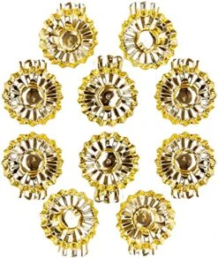 BRUBAKER 20 Pack Tree Candle Holders For Christmas Tree - Gold - Traditional Vintage Candle Holders With Clip -Department 56 Shop 51LeZAXSRjL