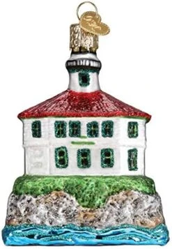 Old World Christmas Collection Glass Blown Ornaments For Christmas Tree Cape Hatteras Lighthouse, 20017 -Department 56 Shop 51LnnihS09L. AC