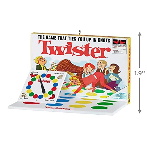 Hallmark Keepsake Christmas Ornament 2021, Hasbro Twister Family Game Night 4 Hallmark Keepsake Christmas Ornament 2021, Hasbro Twister Family Game Night - Image 4