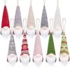 CDLong Handmade Gnome Christmas Ornaments Set Of 10, Hanging Gnome Ornaments For Christmas Tree Decorations Wall Table Decor, Scandinavian Santa Elf Plush Gnomes Christmas Decorations Gifts Home Decor