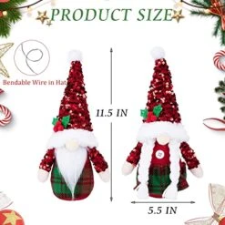 ROGENA Christmas Gnomes Gnome Christmas Decorations Christmas Gnome Christmas Gnomes Decorations Christmas Decoration -Department 56 Shop 51MGrK9vcqL