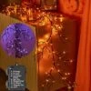 Hairui Halloween Garland With Lights 120 Orange And Purple Bi-Color Fairy Lights 8 Functions, Lighted Black Garland Battery Operated For Indoor Outdoor Home Halloween Decoration -Department 56 Shop 51MLsrxtFVL