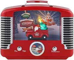 Mr. Christmas Vintage North Pole Radio Holiday Jukebox Christmas Decoration Music Box, 10.5 Inches, Red 11 Mr. Christmas Vintage North Pole Radio Holiday Jukebox Christmas Decoration Music Box, 10.5 Inches, Red -Department 56 Shop 51MSbfikUXL. AC