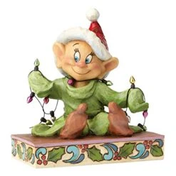 Enesco Jim Shore Disney Traditions Dopey With Christmas Lights Figurine -Department 56 Shop 51N1PxweajL