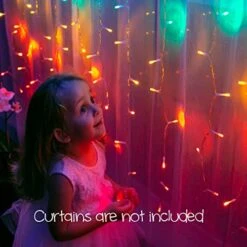 Something Unicorn - LED String Curtain Lights With Dimmer Switch For Teen Room, Girls Room, College Dorm, Nursery, Kids Room Décor. Perfect For Unicorn, Fairy & Rainbow Decoration. (Standard Version) -Department 56 Shop 51N2LW1aN8L