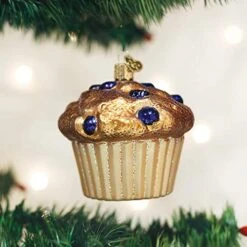 Old World Christmas Glass Blown Ornament Blueberry Muffin (32263) -Department 56 Shop 51N9U5tl1bL