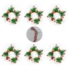 6pcs Christmas Candle Wreaths Rings, Red Berry Pine Wreath With Pine Cones For Pillar Candle Rustic Wedding Centerpiece And Christmas Holiday Table Decoration -Department 56 Shop 51NXNQiDv6L