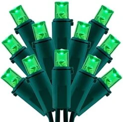 SWEET SHINE Warm White LED Christmas Lights With Green Wire, 66 Feet 200 Count UL Certified Commercial Grade 5mm LED Holiday String Light Set (Warm White) -Department 56 Shop 51NcBQb8BPS. AC
