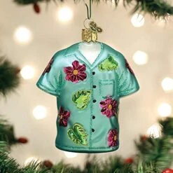 Old World Christmas Ornaments Hawaiian Shirt Glass Blown Ornaments For Christmas Tree -Department 56 Shop 51O7KjRueML