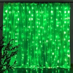 Qunlight Star 304 LED 9.8ftx9.8ft 30V 8 Modes,Window Curtain String Lights Wedding Party Home Garden Bedroom Outdoor Indoor Wall Decorations(Cool White) -Department 56 Shop 51OEEFlqbcL. AC