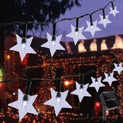 Twinkle Star 100 LED Star String Lights, Plug In Fairy String Lights Waterproof, Extendable For Indoor, Outdoor, Wedding Party, Christmas Tree, New Year, Garden Decoration, Warm White -Department 56 Shop 51Ot67 atL. AC