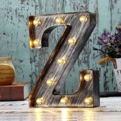 Retro Led Marquee Letter Lights - Industrial, Vintage Style Light Up Letters Alphabet Sign For Cafe Wedding Birthday Party Christmas Lamp Home Bar Initials Decor - E -Department 56 Shop 51P33eK809L. AC