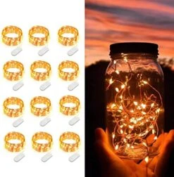 20 Pack LED Fairy Lights Battery Operated,7.2ft 20 LED Silver Wire Warm White Mason Jar Lights,Firefly Mini Led String Lights For Mason Jars Party Crafts Wedding Decorations -Department 56 Shop 51P7sOUR8iL. AC