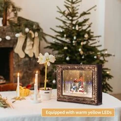 KPCB Photo Snow Globe Picture Frame, Christmas Picture Frame With Snowflake -Department 56 Shop 51P92XjS0OL