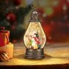 Christmas Snow Globes Lantern With Music,6H Timer Vintage Retro Glitter Snow Snow Globes Christmas With Music Box 8 Songs,Xmas Decor Gift With Snowman Decorations -Department 56 Shop 51PU7lFbhRL