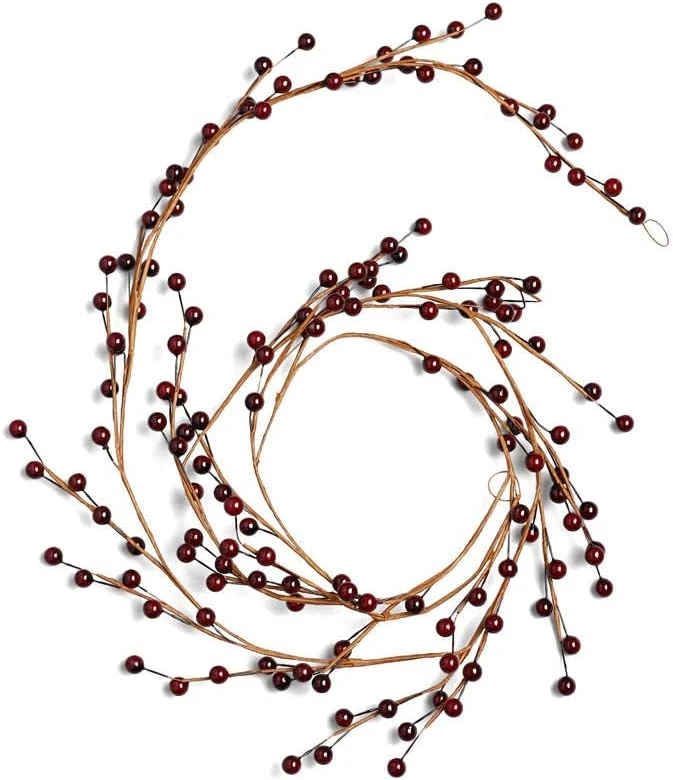 Factory Direct Craft 6 Feet Rich Red Berry Garland For Christmas Holiday Decorating 5 Factory Direct Craft 6 Feet Rich Red Berry Garland For Christmas Holiday Decorating - Image 5